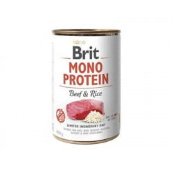 Brit Mono Protein 400 g Beef & Brown Rice 104100832 Konzerv, nedves táp Kutyáknak Brit