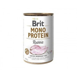 Brit Mono Protein 400 g Rabbit 104100835 Konzerv, nedves táp Kutyáknak Brit