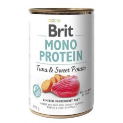 Brit Mono Protein 400 g Tuna & Sweet Potato 104100836 Konzerv, nedves táp Kutyáknak Brit