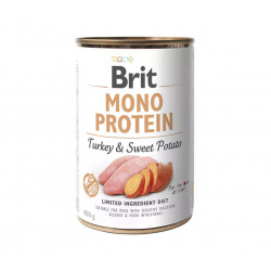 Brit Mono Protein 400 g Turkey & Sweet Potato 104100837 Konzerv, nedves táp Kutyáknak Brit