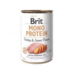 Brit Mono Protein 400 g Turkey & Sweet Potato 104100837 Konzerv, nedves táp Kutyáknak Brit