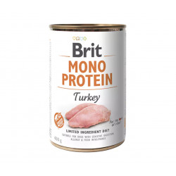 Brit Mono Protein 400 g Turkey 104100838 Konzerv, nedves táp Kutyáknak Brit