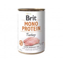 Brit Mono Protein 400 g Turkey 104100838 Konzerv, nedves táp Kutyáknak Brit
