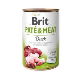 Brit Paté&Meat 400 g Duck&Chicken 104100860 Konzerv, nedves táp Kutyáknak Brit