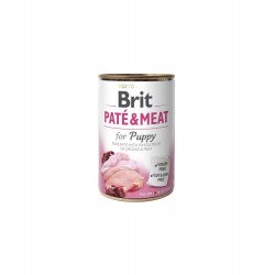 Brit Paté&Meat 400 g Puppy Chicken&Turkey104100862 Konzerv, nedves táp Kutyáknak Brit