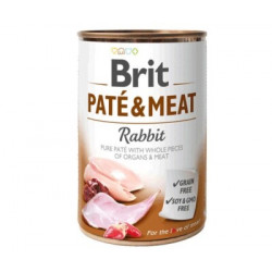 Brit Paté&Meat 400 g Rabbit&Chicken 104100863 Konzerv, nedves táp Kutyáknak Brit