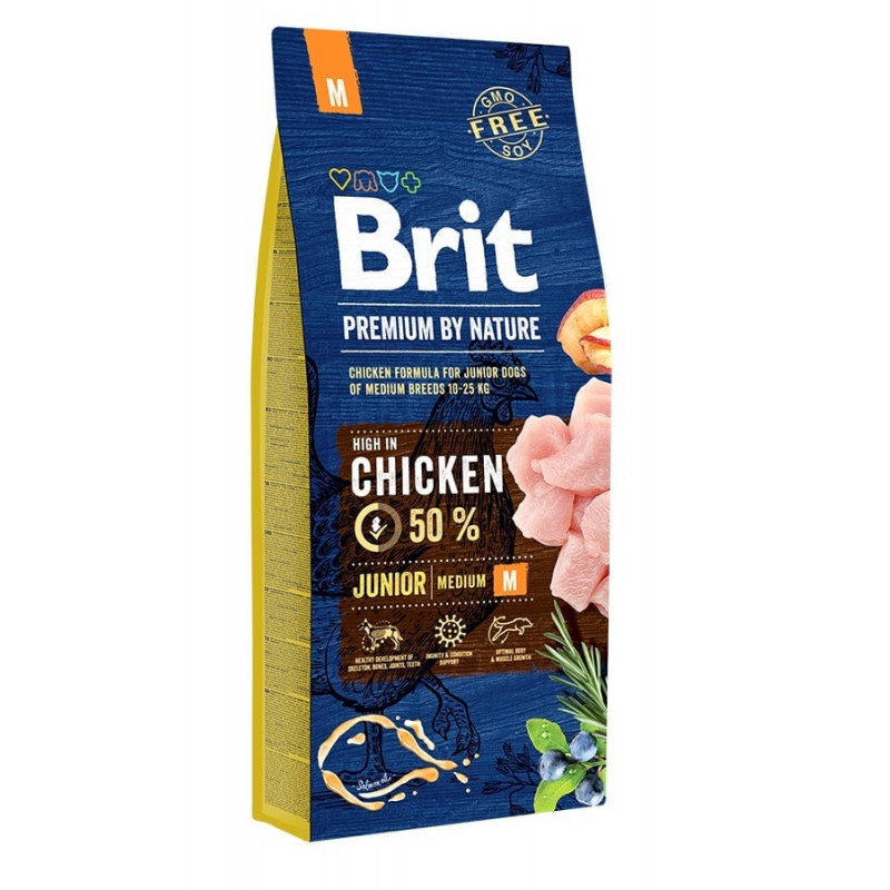 Brit Premium by Nature Junior M 15 kg 170814