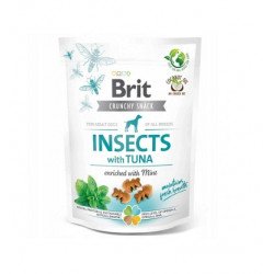 Brit Snack Crunchy Cracker ropogós jutalomfalat 200 g Insects with Tuna with Mint 100627 Kutya Kutyáknak Brit