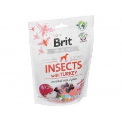 Brit Snack Crunchy Cracker ropogós jutalomfalat 200 g Insects with Turkey and Apples 100625 Kutya Kutyáknak Brit