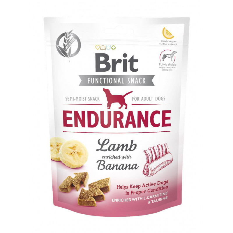 Brit Snack Dog jutalomfalat 150 g Endurance lamb&banana 111582