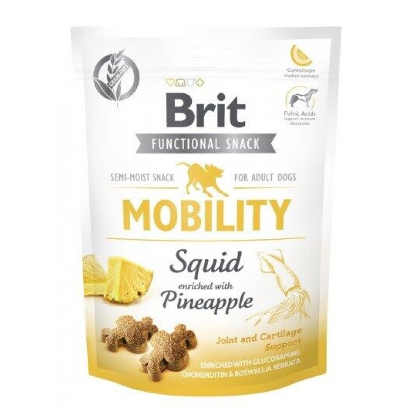 Brit Snack Dog jutalomfalat 150 g Mobility squid&ananász 111575