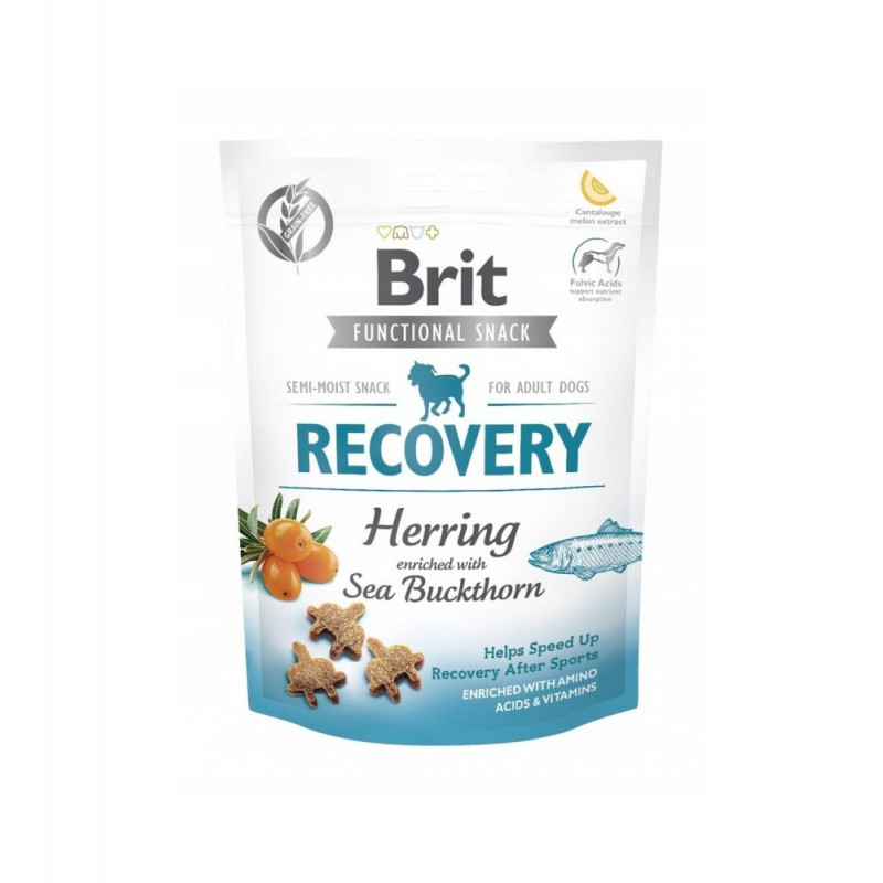 Brit Snack Dog jutalomfalat 150 g Recovery herring&sea buckthorn 111584