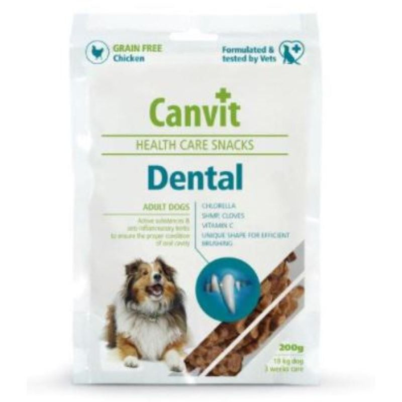 Brit Snack jutalomfalat CANVIT vitaminos kutyáknak 200 g dental a fogak védelmére 115100237