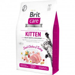 Brit Care Cat GF Kitten 2 kg kölyök macskáknak csirke&pulyka 171278 Macskaeledel Macskáknak Brit