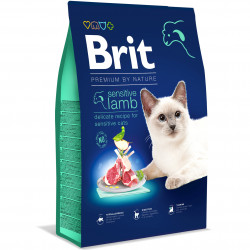 Brit Premium by Nature Cat Sensitive 8 kg bárány & pulyka 171873 Macskaeledel Macskáknak Brit