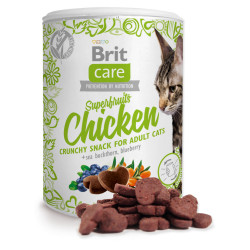 Brit Snack Care Cat GF jutalomfalat Superfruits Chicken 100 g csirke-homoktövis-áfonya 101111269 Jutalomfalat Macskáknak Brit