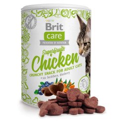 Brit Snack Care Cat GF jutalomfalat Superfruits Chicken 100 g csirke-homoktövis-áfonya 101111269 Jutalomfalat Macskáknak Brit