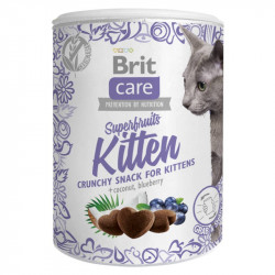 Brit Snack Care Cat GF jutalomfalat Superfruits Kitten 100 g 6 hetestől csirke-kók.-áfonya 101111268 Jutalomfalat Macskáknak Brit