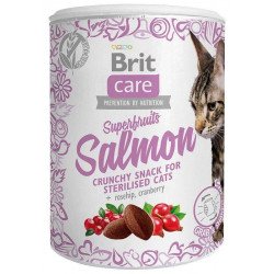 Brit Snack Care Cat GF jutalomfalat Superfruits Salmon 100 g ropogós lazac-cs.bogyó-áfonya 101111270 Jutalomfalat Macskáknak Brit