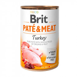 Brit Paté&Meat 400 g Turkey &Chicken 104100865 Konzerv, nedves táp Kutyáknak Brit
