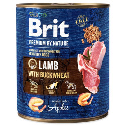 Brit Premium By Nature 800 g Lamb with buckwheat 104100322 Konzerv, nedves táp Kutyáknak Brit