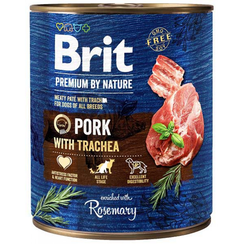 Brit Premium By Nature 800 g Pork with trachea 104100324