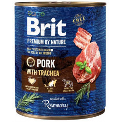 Brit Premium By Nature 800 g Pork with trachea 104100324 Konzerv, nedves táp Kutyáknak Brit